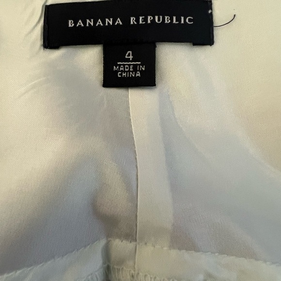 Banana Republic Silk Floral Green Pink Skirt Size 4 - Picture 3 of 4